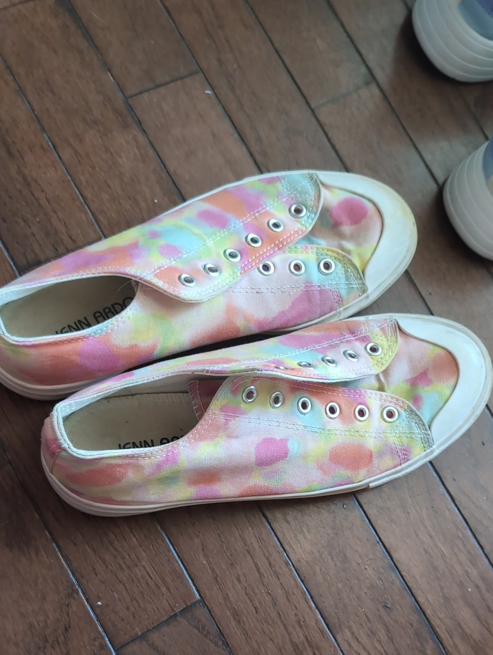 Slip-On Canvas Sneakers - Pastel Tie-Dye